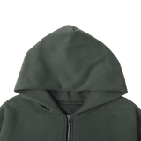 Military Green Zip Up